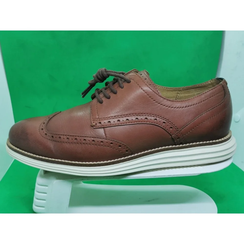 Cole Haan Men's Original Grand Wingtip Oxford Brown Shoes C26471 Siz 9M Woodbury